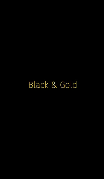 [LINE着せ替え] Black ＆ Goldの画像1