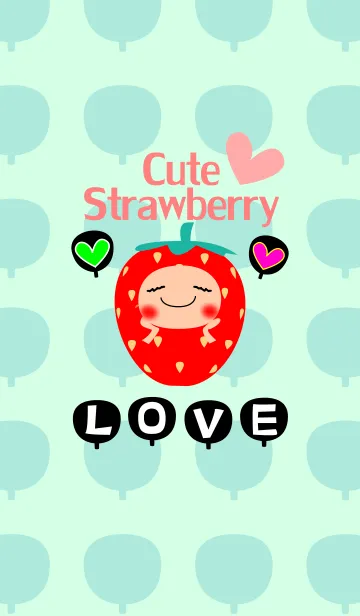 [LINE着せ替え] 苺＆うちわ(アイドル好き専用)の画像1