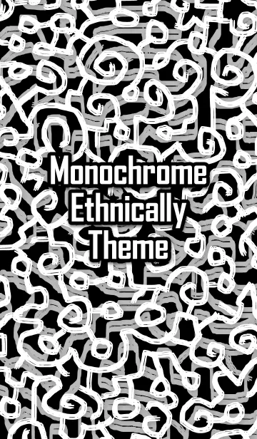 [LINE着せ替え] Monochrome Ethnically Themeの画像1