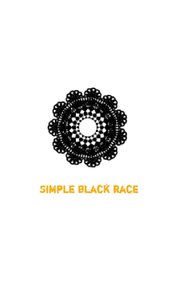 [LINE着せ替え] Simple black raceの画像1
