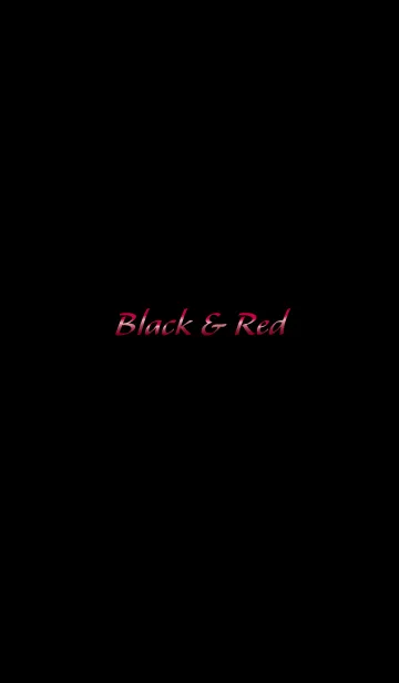 [LINE着せ替え] Black ＆ Redの画像1