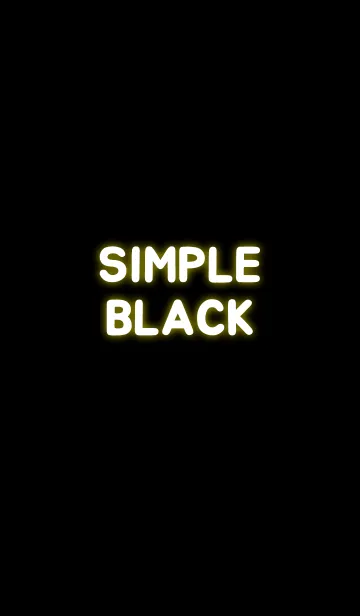 [LINE着せ替え] Simple Black Lightの画像1