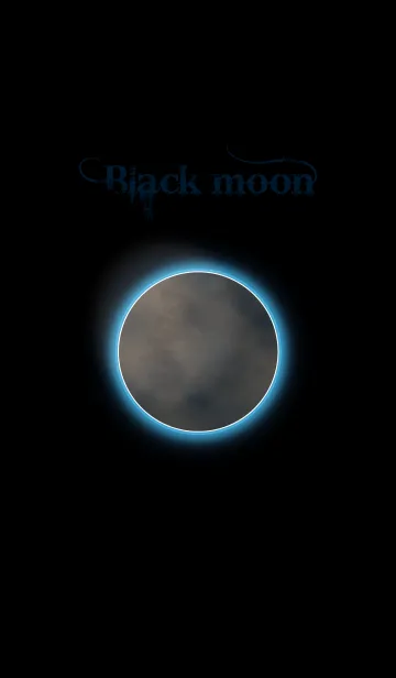 [LINE着せ替え] 黒月の画像1