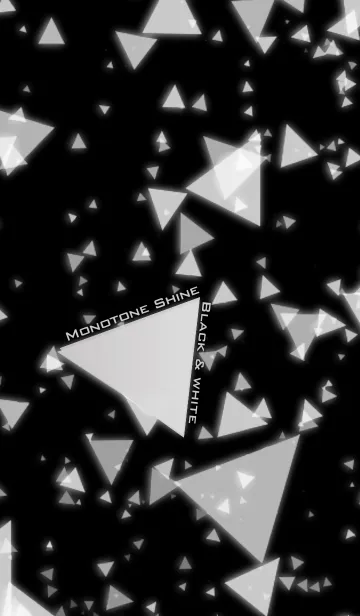 [LINE着せ替え] Monotone Shine Black ＆ whiteの画像1