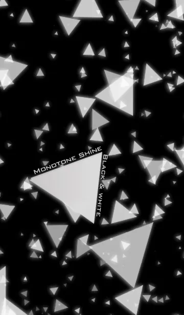 Monotone Shine Black ＆ whiteの着せ替えメイン画像