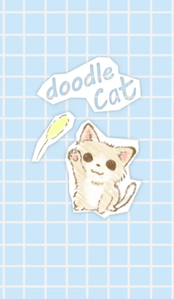 [LINE着せ替え] Doodle Catの画像1
