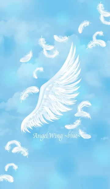 [LINE着せ替え] Angel wing blueの画像1