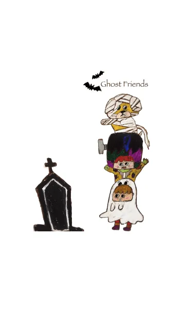 [LINE着せ替え] Ghost Friendsの画像1