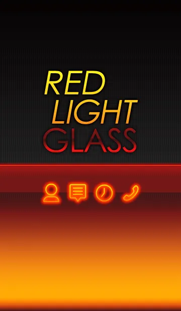[LINE着せ替え] RED LIGHT GLASSの画像1