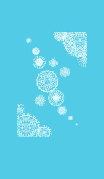 お花とリボンレース-ホワイト3-の着せ替えメイン画像