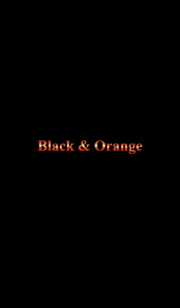 [LINE着せ替え] Black ＆ Orangeの画像1