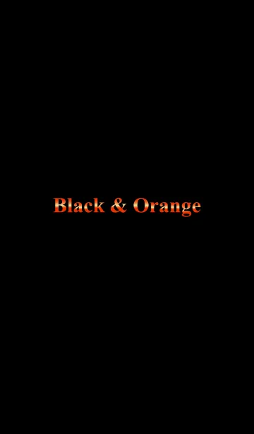 Black ＆ Orangeの着せ替えメイン画像