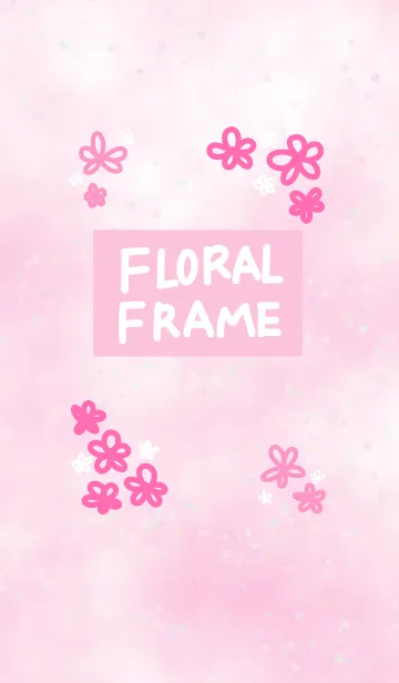 [LINE着せ替え] 花のフレームの画像1