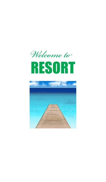 [LINE着せ替え] Welcome to RESORTの画像1