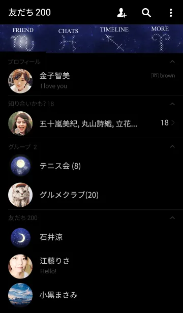 [LINE着せ替え] Silver Moon ver.2の画像2