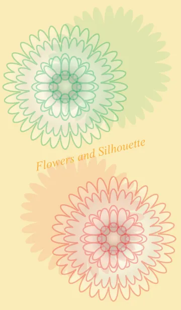 [LINE着せ替え] Flowers and Silhouetteの画像1