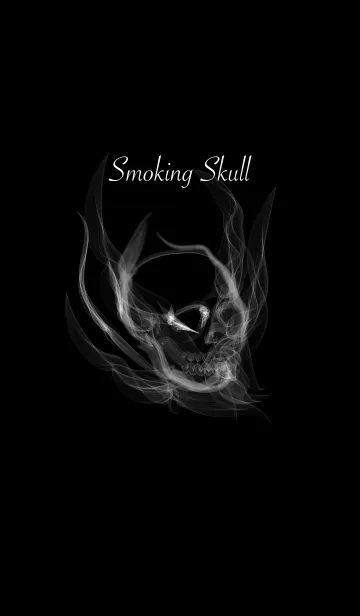 [LINE着せ替え] Smoking Skullの画像1