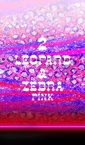 [LINE着せ替え] LEOPARD ＆ ZEBRA PINK2の画像1