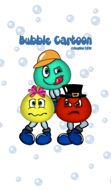 Bubble Cartoonの着せ替えメイン画像