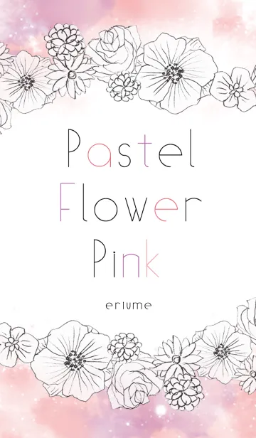 [LINE着せ替え] Pastel Flower Pinkの画像1