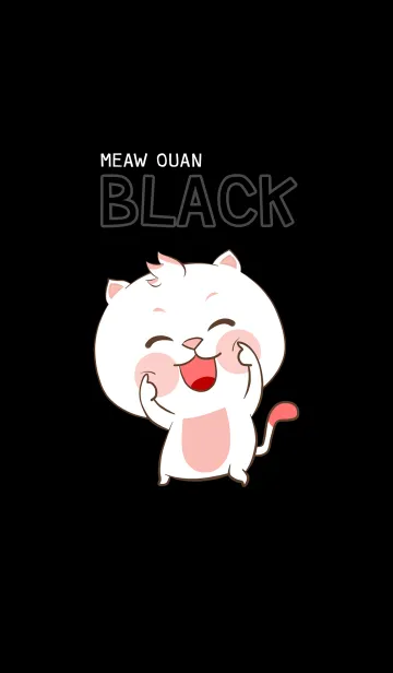 [LINE着せ替え] Meaw Ouan (Black)の画像1