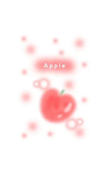 [LINE着せ替え] ふんわりりんごの画像1