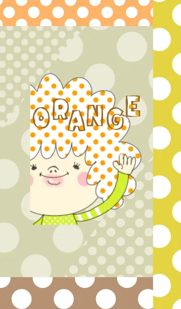 [LINE着せ替え] ORANGE dotの画像1