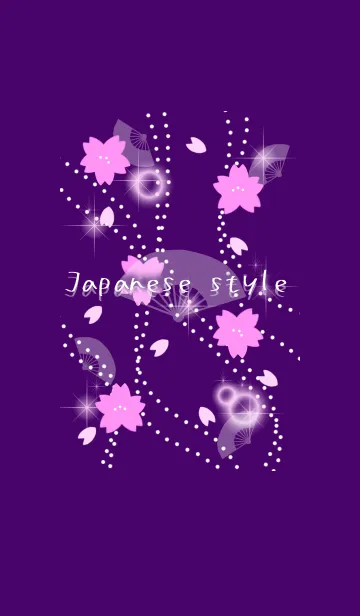 [LINE着せ替え] 和風～紫～の画像1