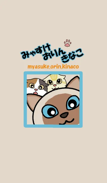 [LINE着せ替え] みゃすけ おりん きなこの画像1