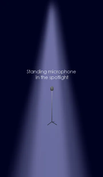 [LINE着せ替え] Standing microphone in the spotlightの画像1