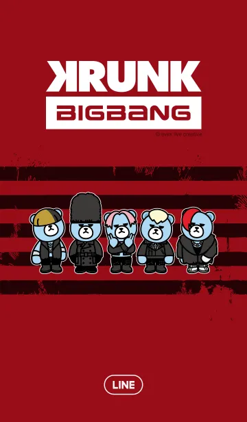 KRUNK×BIGBANGのLINE着せ替え