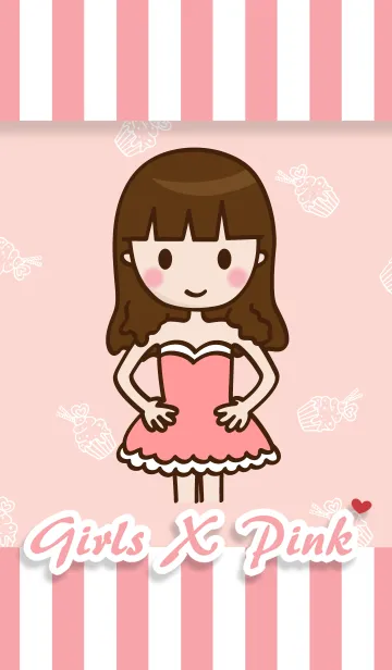 [LINE着せ替え] Pinky girlの画像1