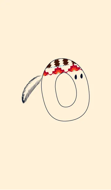 [LINE着せ替え] -インディアン イニシャル O-の画像1