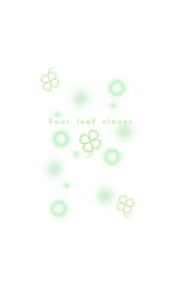 [LINE着せ替え] Green four leaf cloverの画像1