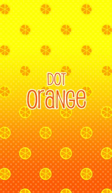 [LINE着せ替え] 水玉オレンジの画像1