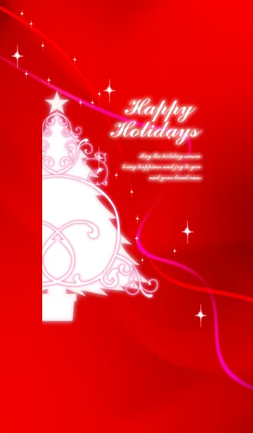 [LINE着せ替え] Happy Holidays -red-の画像1