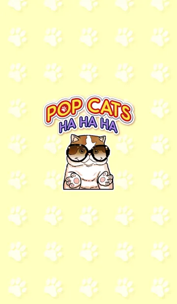 [LINE着せ替え] POP CATS HA HA HAの画像1