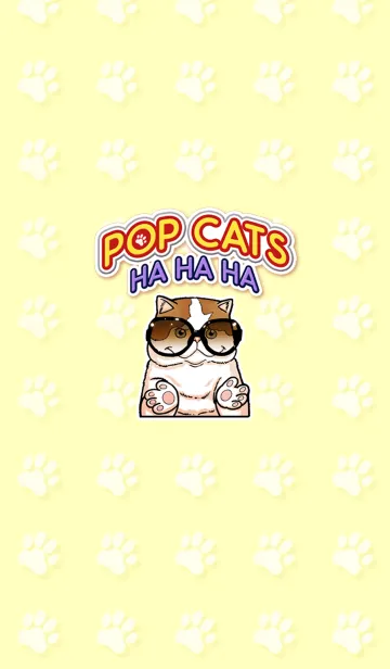 POP CATS HA HA HAのLINE着せ替え