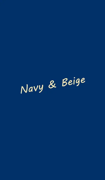 [LINE着せ替え] Navy ＆ beigeの画像1