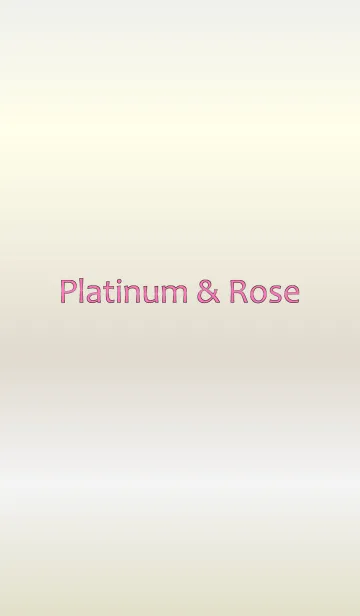 [LINE着せ替え] Platinum ＆ Roseの画像1