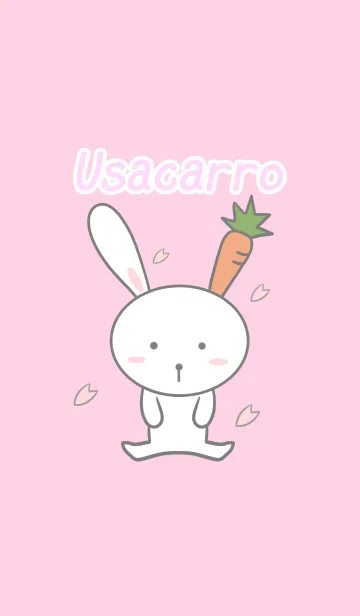 うさキャロ　〜春ピンク〜のLINE着せ替え