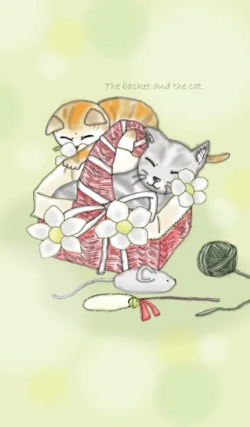 籠と猫ちゃんと。のLINE着せ替え