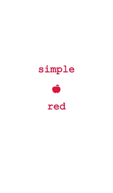 [LINE着せ替え] simple red themeの画像1