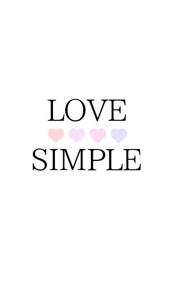 [LINE着せ替え] love ♥ simpleの画像1