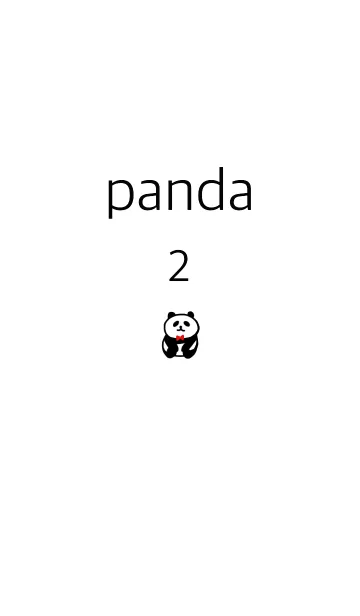 [LINE着せ替え] cute panda theme 2の画像1