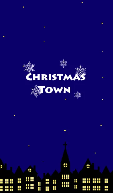 [LINE着せ替え] Christmas Townの画像1