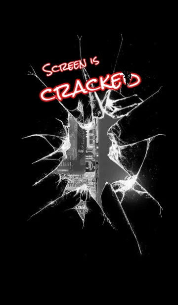 [LINE着せ替え] Screen is crackedの画像1