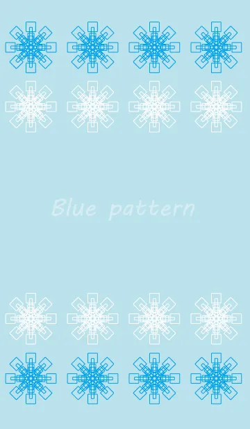 [LINE着せ替え] Blue patternの画像1