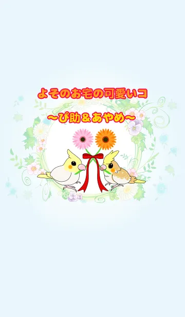 [LINE着せ替え] よそのお宅の可愛いコ～ぴ助＆あやめ～の画像1