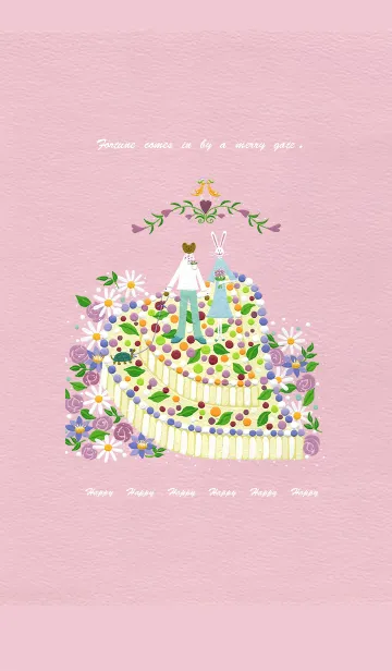 [LINE着せ替え] うきうきのうさぎ ♥ CANDY1の画像1